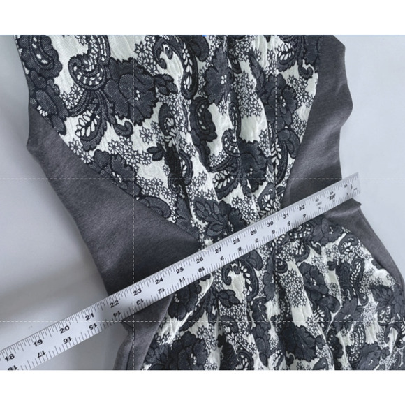 Thakoon Edition Dress Womens 0 Jacquard Floral Lace Fit Flare Cocktail Party - Picture 10 of 10